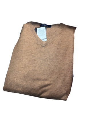 ANSETT knitwear V-Neck Jumper Fine Gage