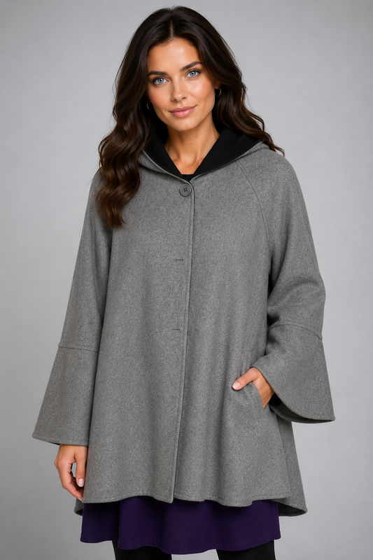 SABENA CAPE JACKET WITH HOOD