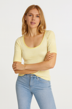 RICH & ROYAL RIB T-SHIRT STRIPS