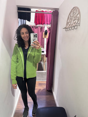 Pure cashmere Full zip hoodie