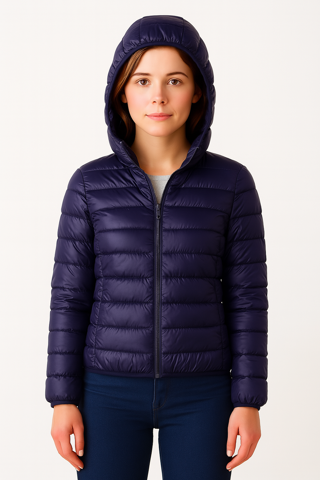 Women Puffer Jacket Lightweight Duck Down