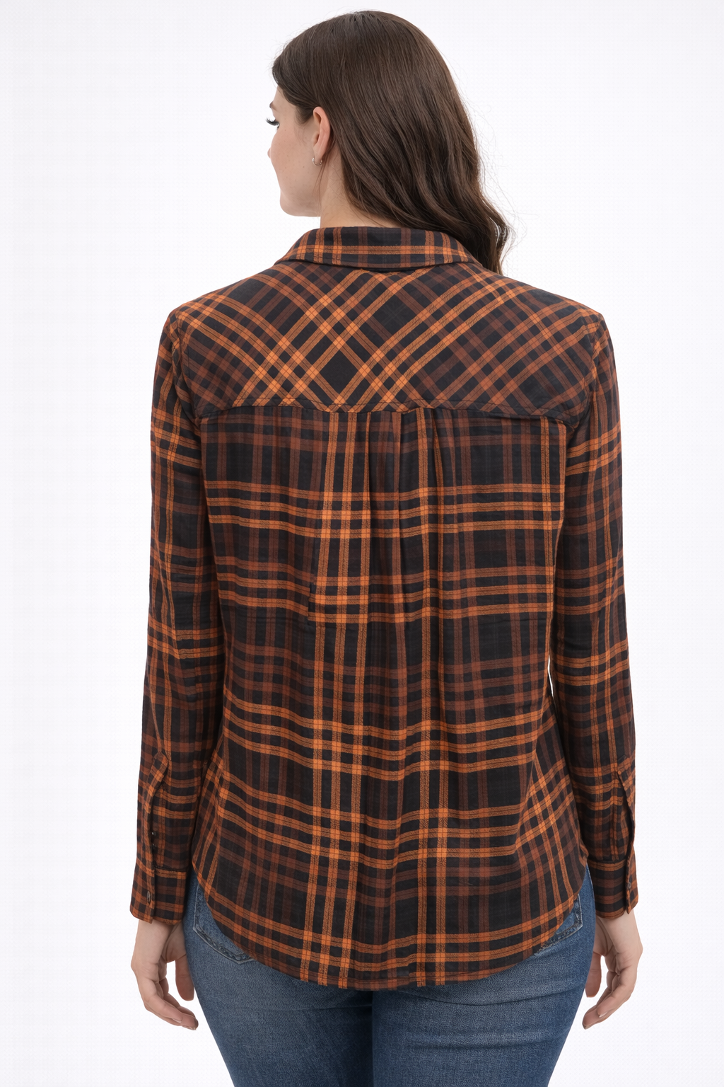 BELLA DAHL PLEATED BUTTON DOWN SHIRT