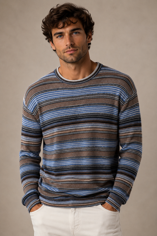 Crossley Cashmere / Silk Crew neck pullover MADE IN ITALY