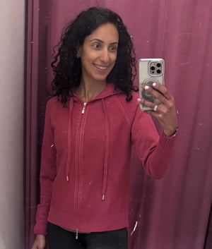 Pure cashmere Full zip hoodie