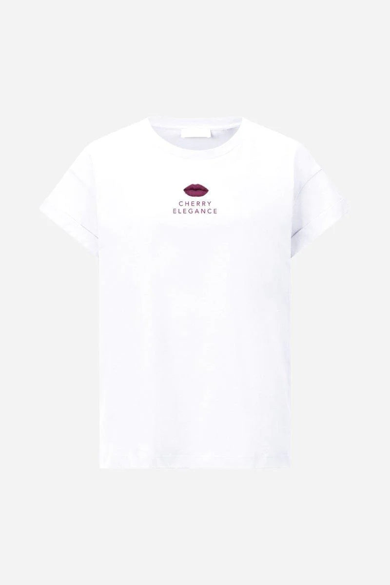 RICH & ROYAL WHITE T-SHIRT WITH PRINT