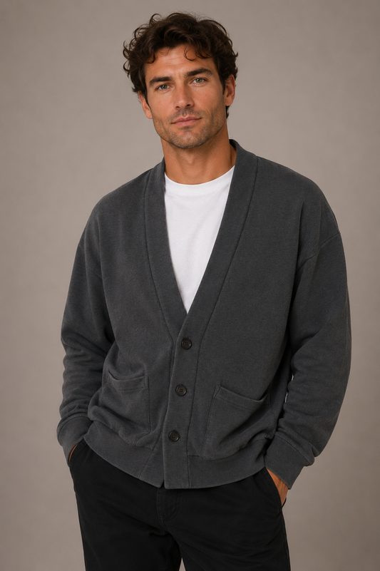 CROSSLEY PURE COTTON CARDIGAN MADE IN ITALY