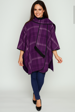 KESTA REVERSIBLE LONG LINE CAPE MADE IN UK
