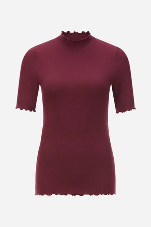 RICH & ROYAL T-SHIRT WITH STAND-UP COLLAR