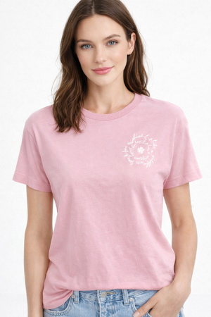 RICH & ROYAL ROSE WATER T-SHIRT WITH PRINT