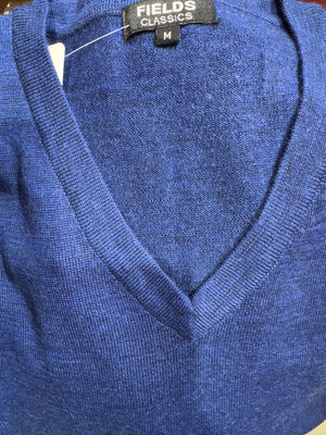 Fields Classics Pure Merino Wool Sleeveless Vest – Rib Basque Design