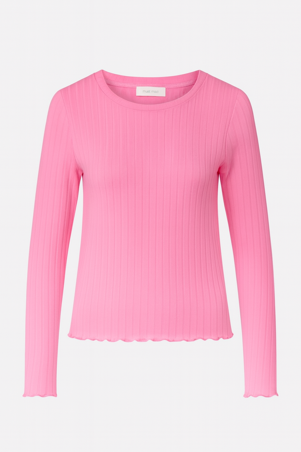 RICH & ROYAL RIBBED TEXTURE LONG SLEEVE