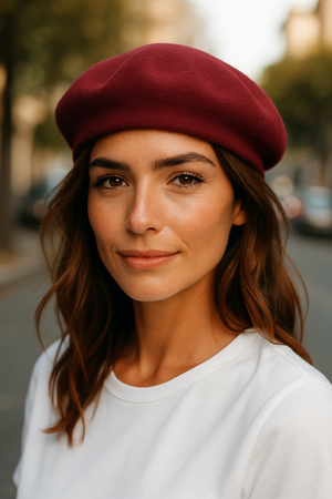 PURE WOOL BERET HAT