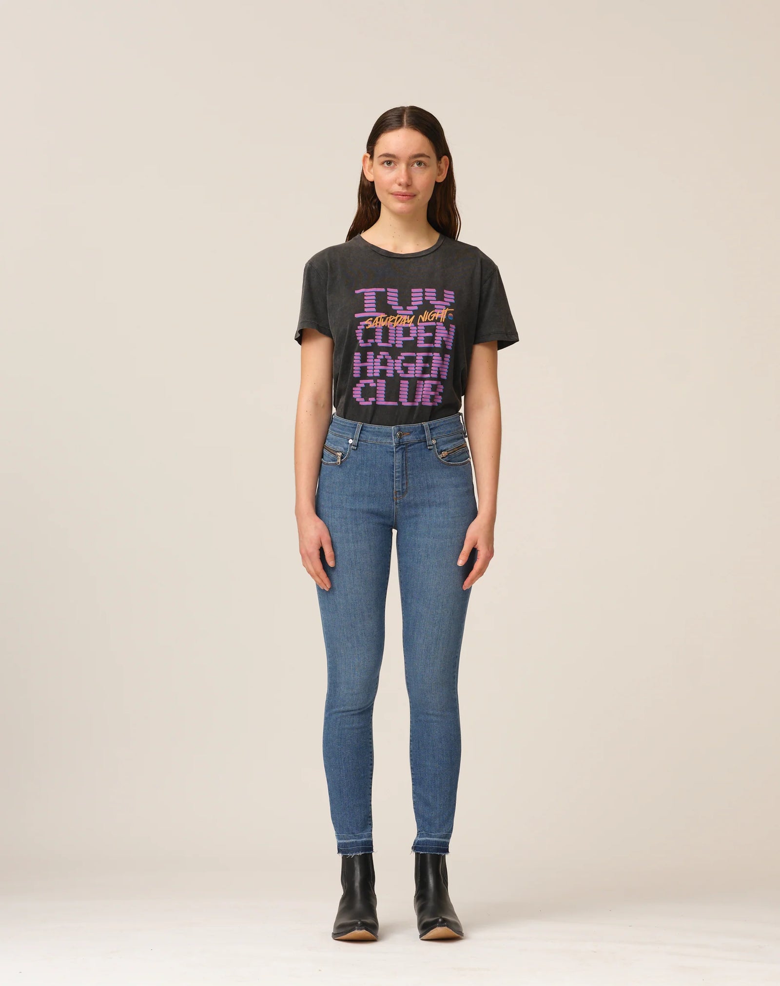 IVY Copenhagen Alexa Jeans Zip Wash Bergamo