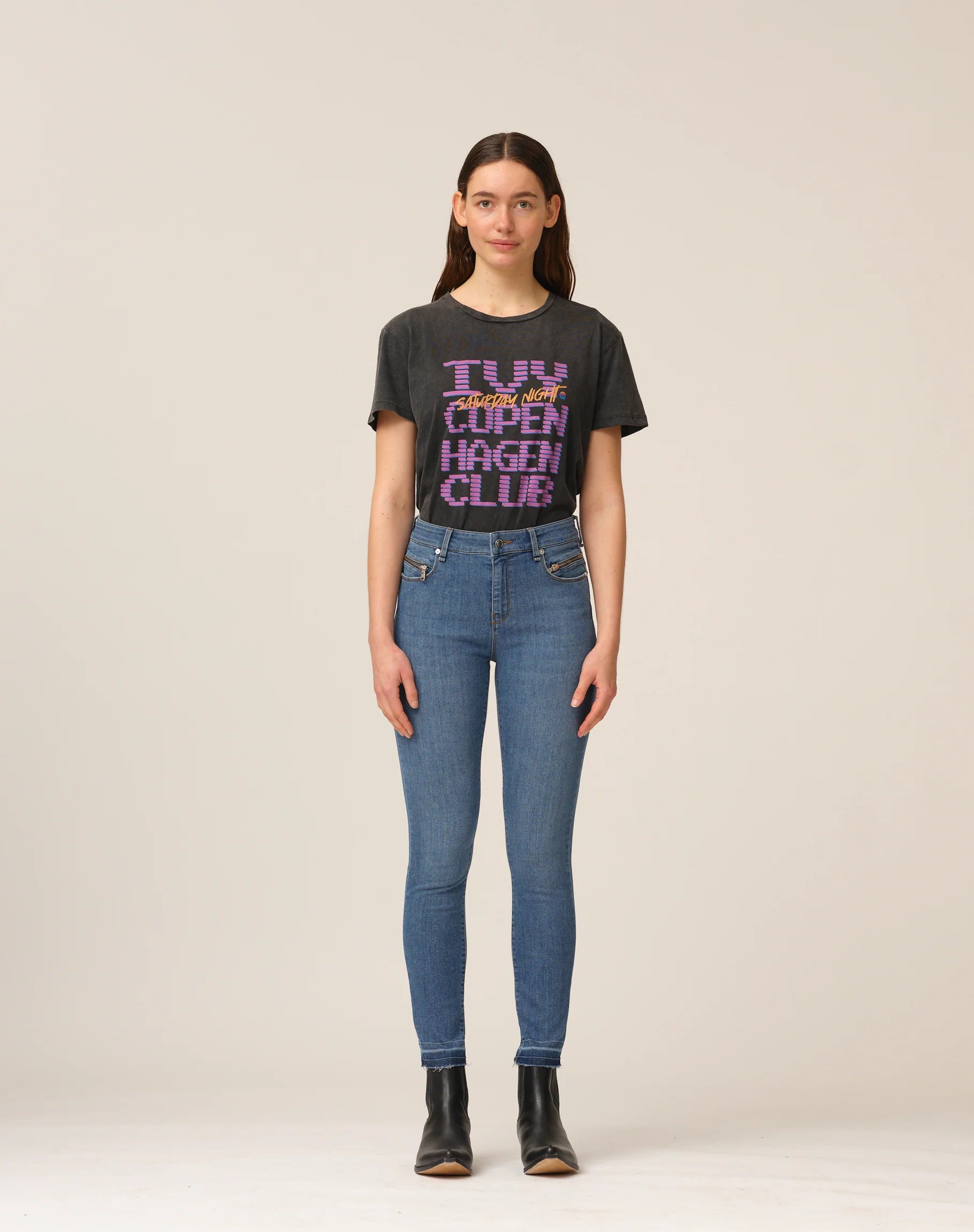 IVY Copenhagen Alexa Jeans Zip Wash Bergamo