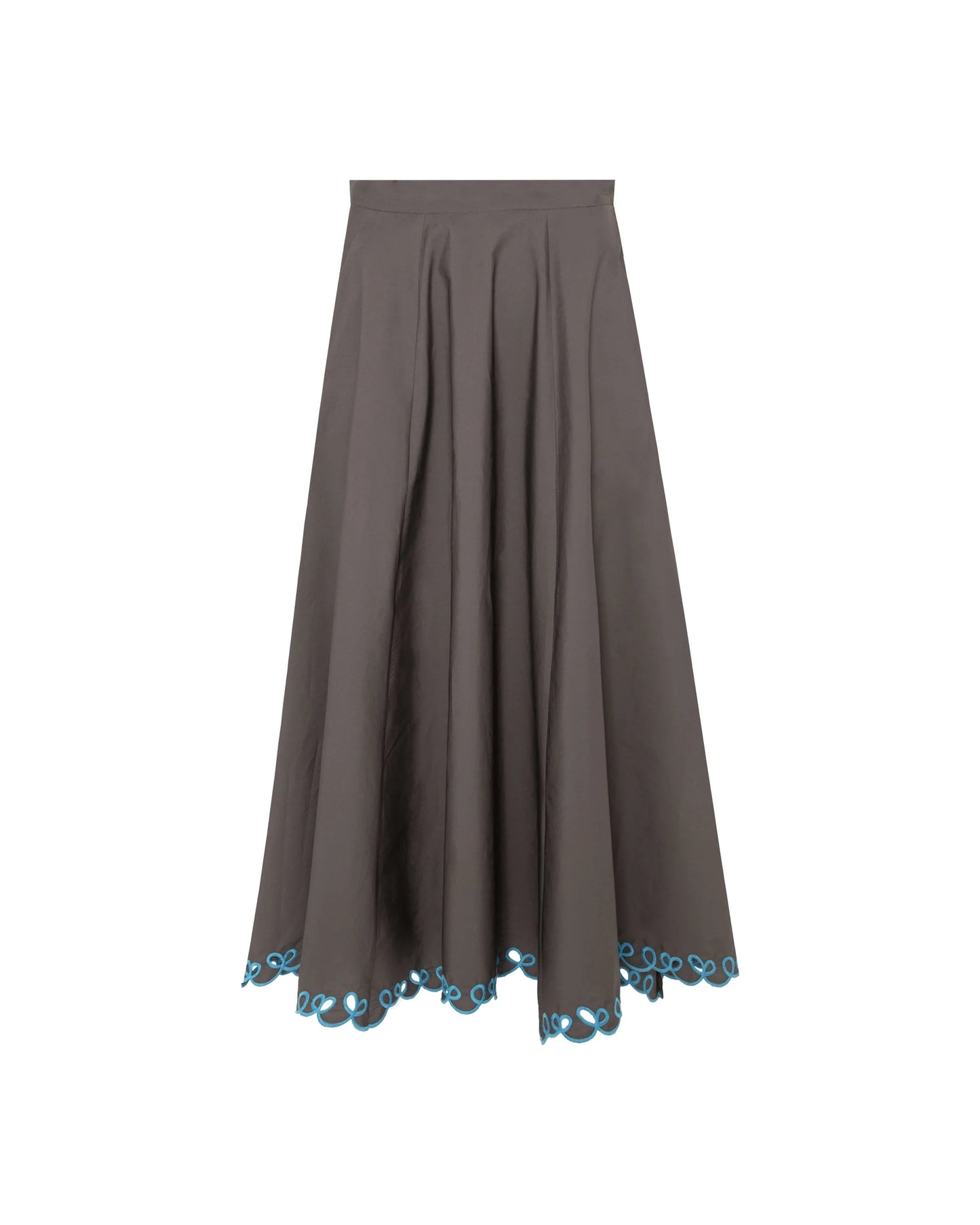 BEATRICE MADE IN ITALY LONG SKIRT WITH EMBROIDERED HEM