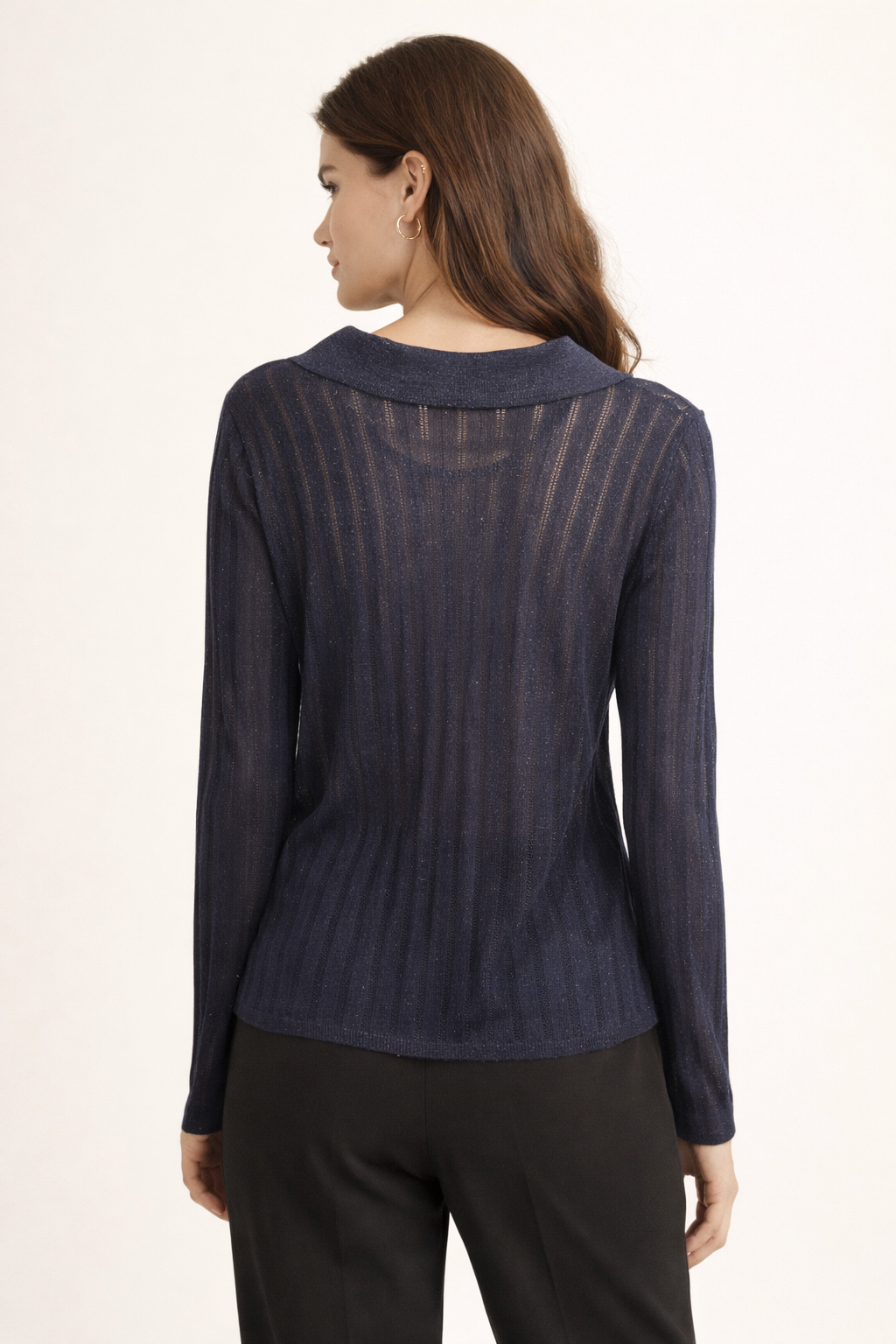Bella Dahl collared keyhole sweater