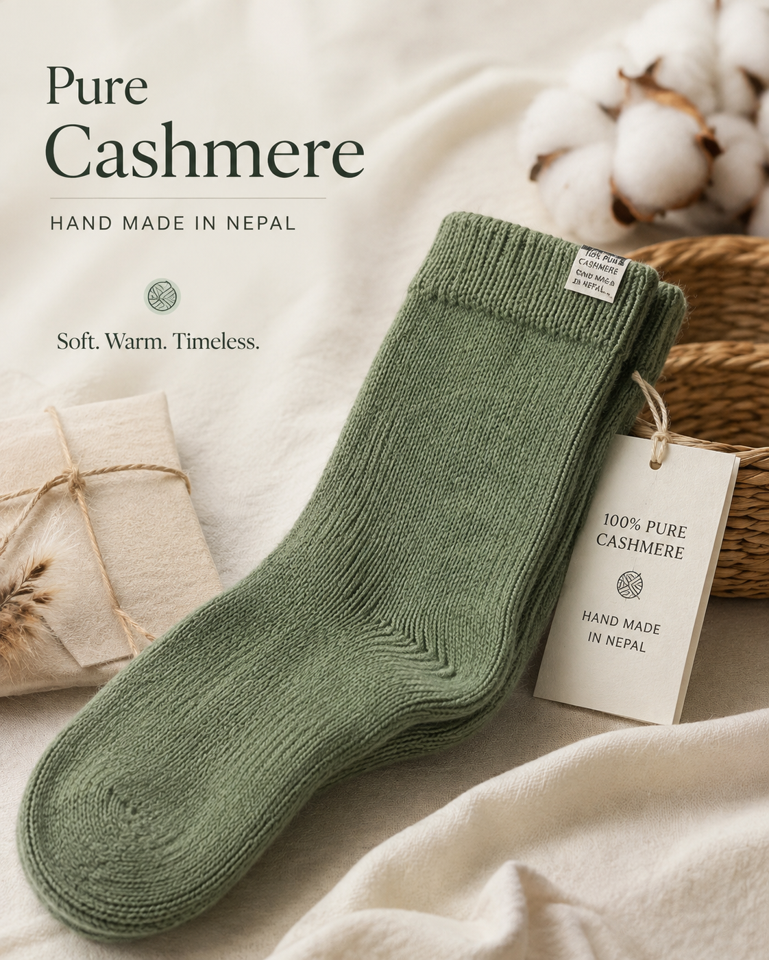 100% Cashmere socks - Men