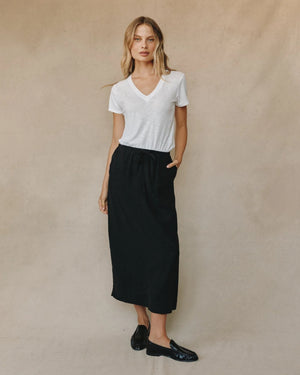 BELLA DAHL Back Slit Skirt - Autumn Amber