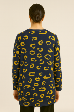 Animal print pullover