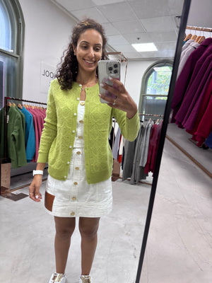 Ribbed cardigan Pure wool