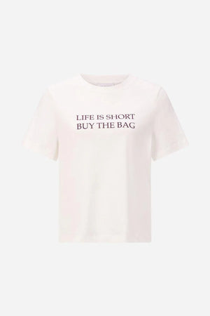 RICH & ROYAL PURE COTTON NAVY T-SHIRT WITH STATEMENT PRINT