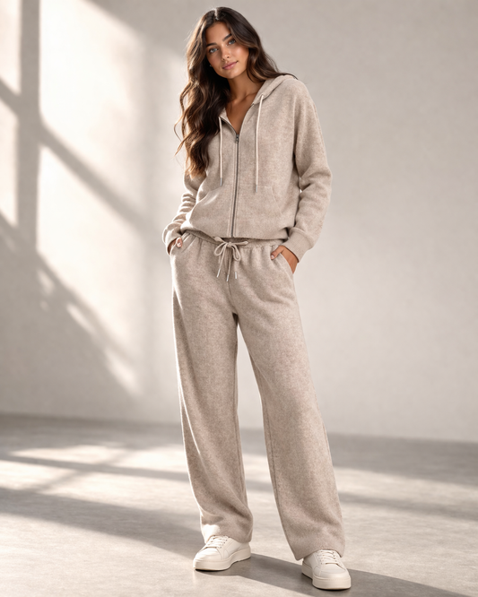 PURE CASHMERE HOODIE & PANTS SET