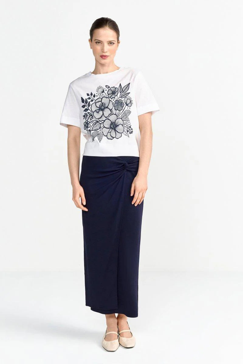 RICH & ROYAL WHITE T-SHIRT WITH PRINT