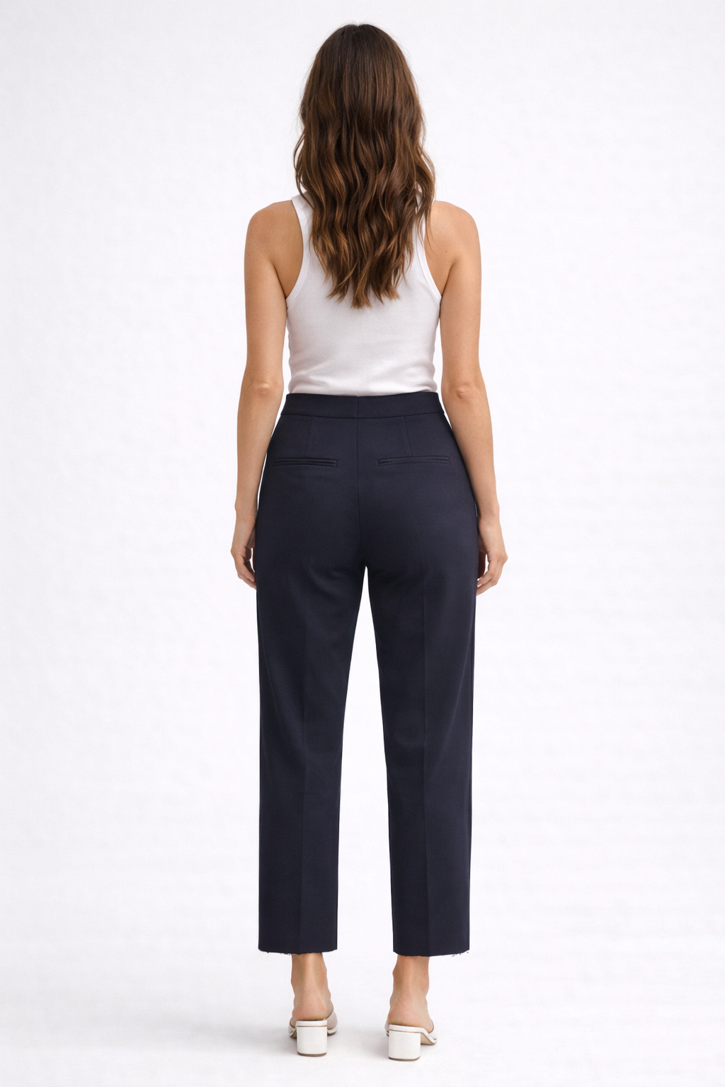 RICH & ROYAL FABRIC TROUSERS STRETCH