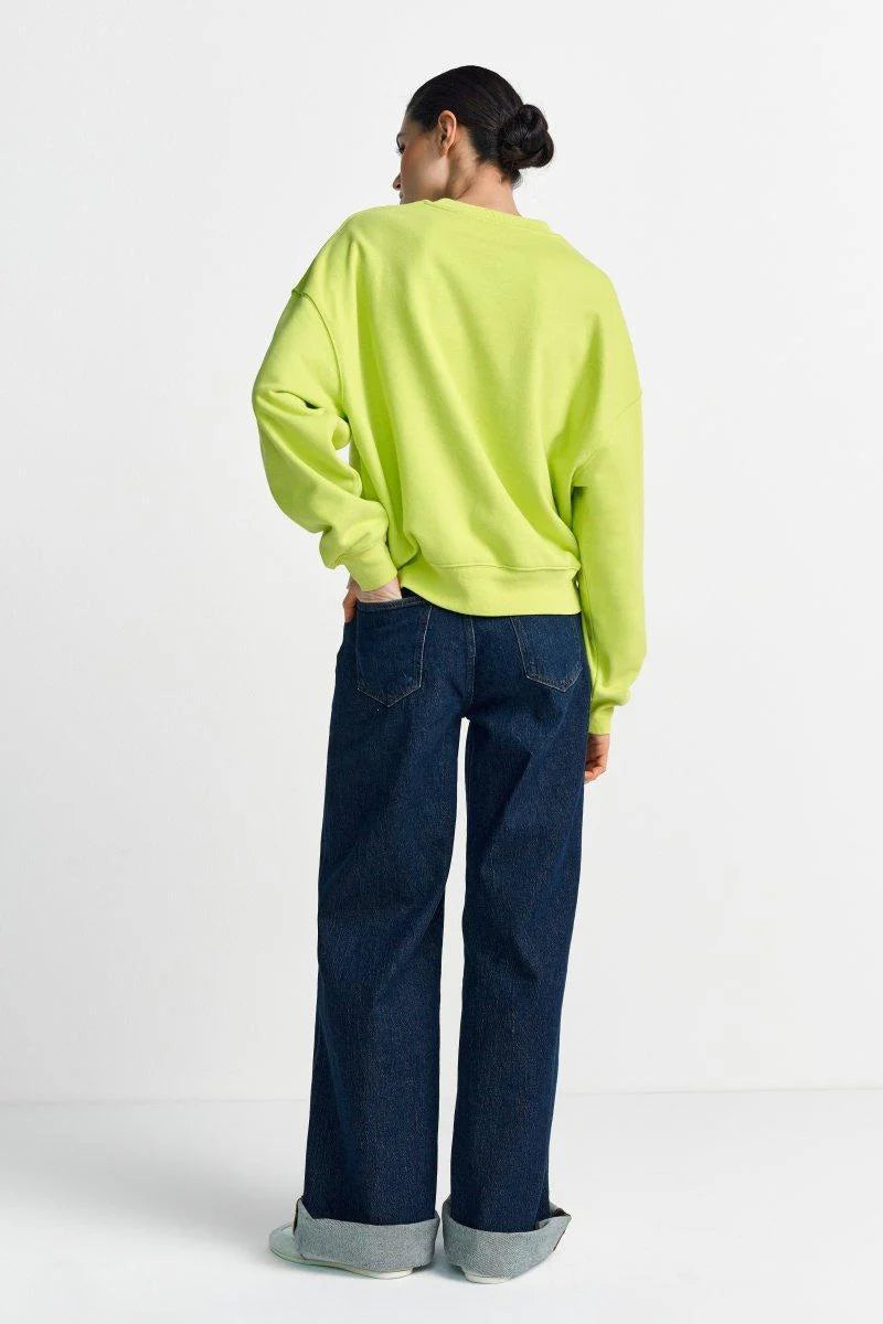 RICH & ROYAL SWEATSHIRT WITH STITCHING