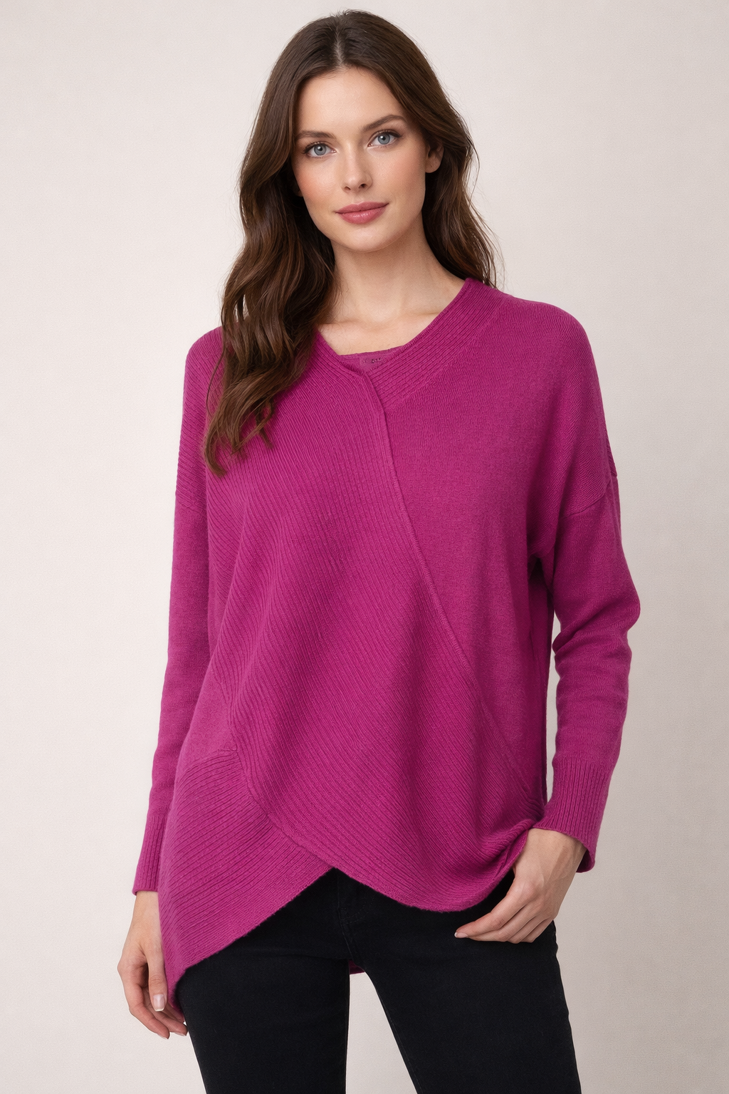 FIELDS Vee neck Relax Pullover