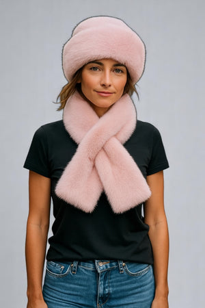 Luxurious Furry Hat & Scarf Set