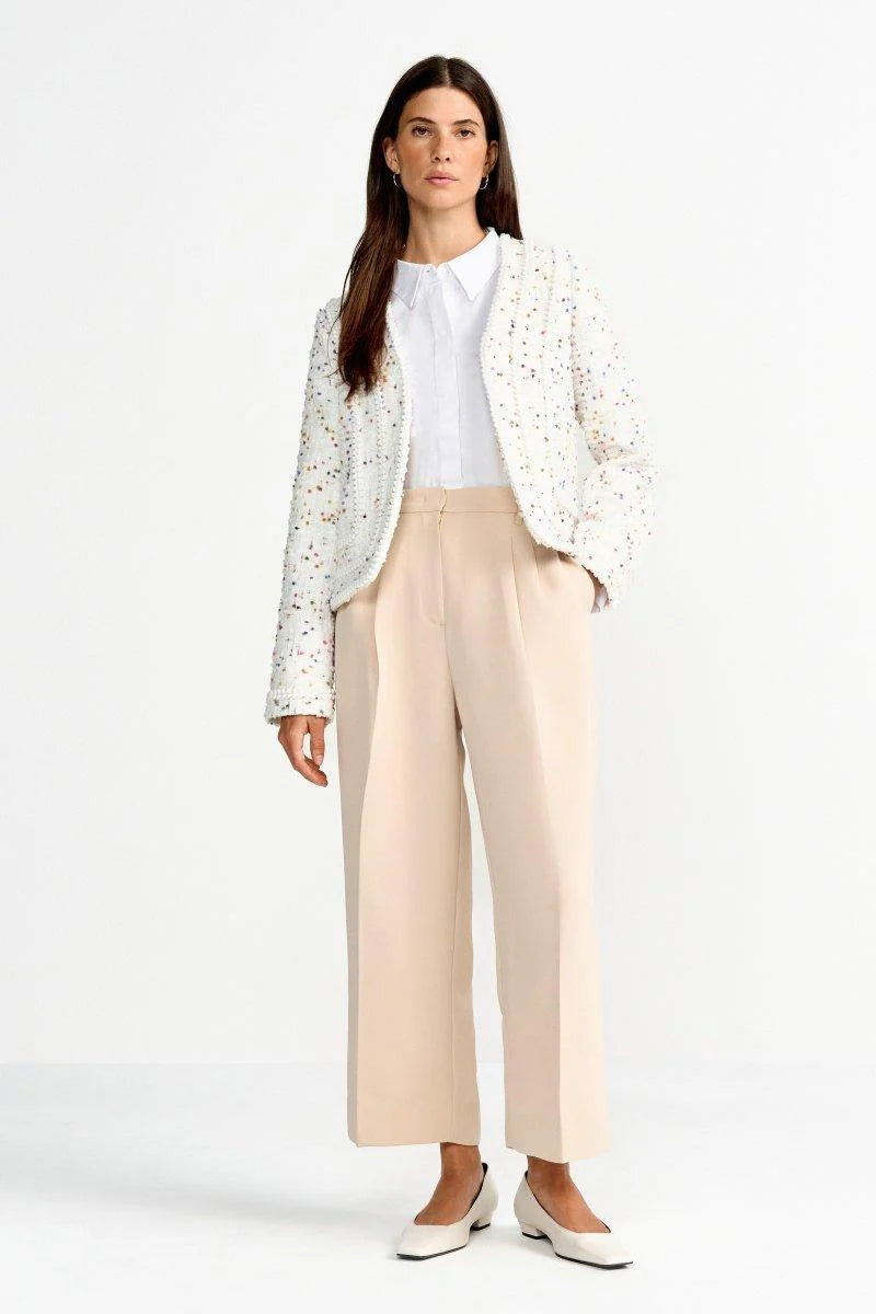 RICH & ROYAL FABRIC TROUSERS IN A TAPERED FIT