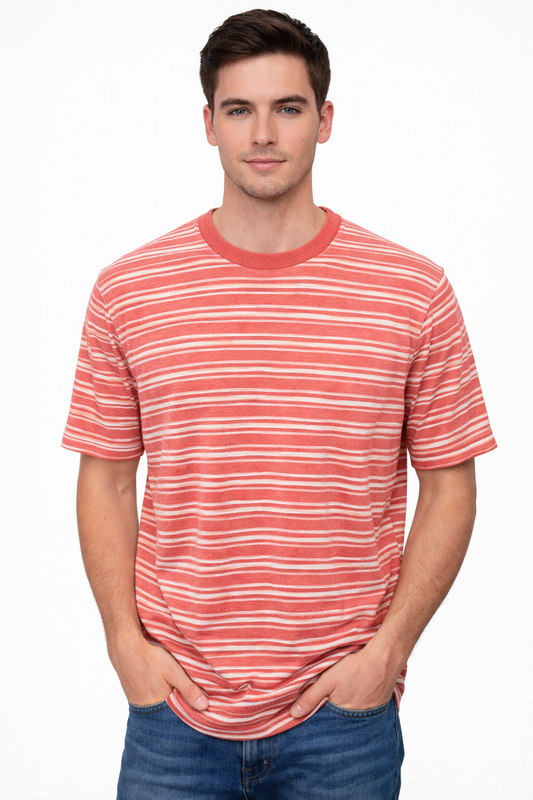 DSTREZZED MASON / MC QUEEN STRIPE TEE