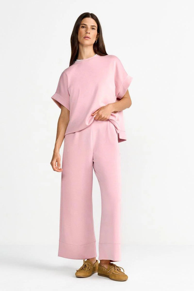 RICH & ROYAL wide-legged cropped trouser