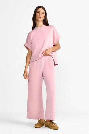 RICH & ROYAL wide-legged cropped trouser