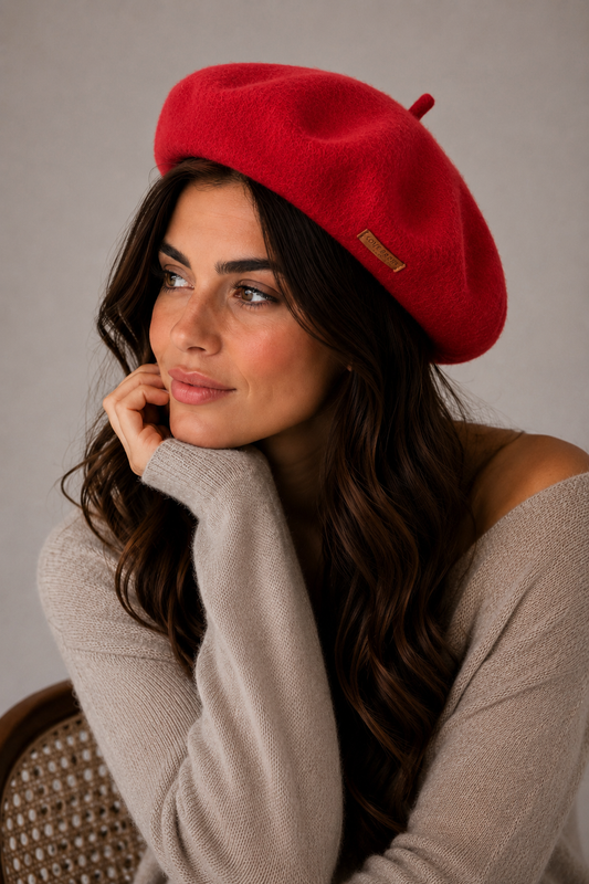 LINED PURE MERINO WOOL BERET