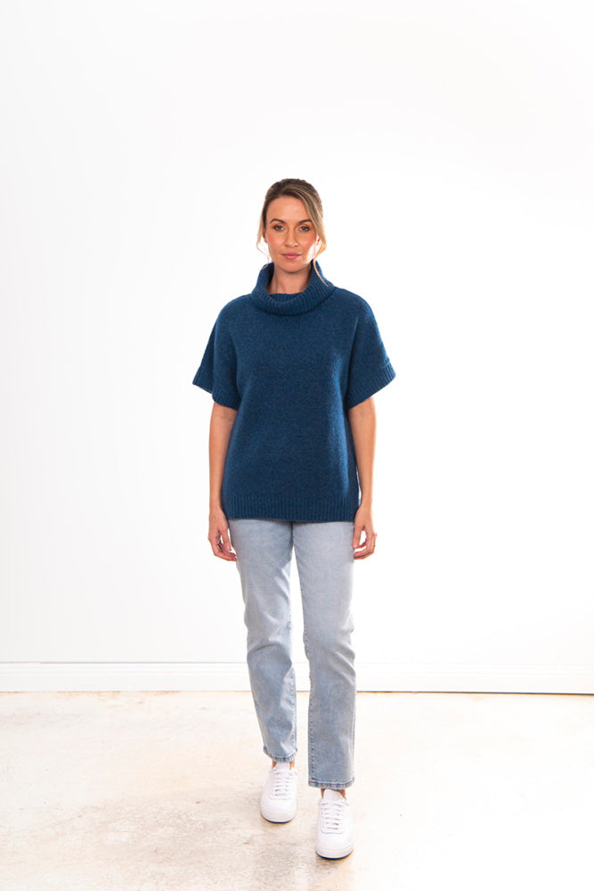 ROLL NECK SLOUCH VEST