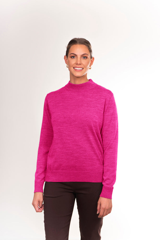 PURE MERINO WOOL MOCK TURTLE PULLOVER NOTTING HILL