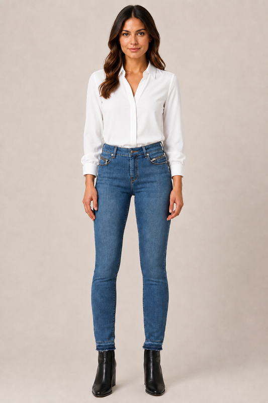 IVY Copenhagen Alexa Jeans Zip Wash Bergamo