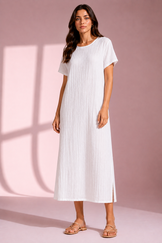 Crossley Long dress silk and cotton MADE IN ITALY