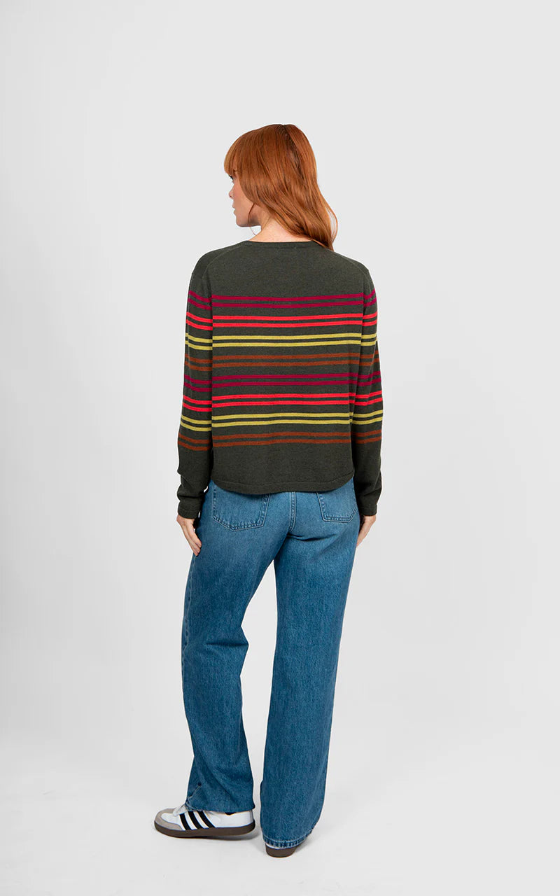 Bridge & Lord - Lucia Multi Stripe Cropped Cardi