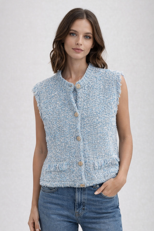 RICH & ROYAL VEST CARDIGAN