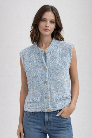 RICH & ROYAL VEST CARDIGAN