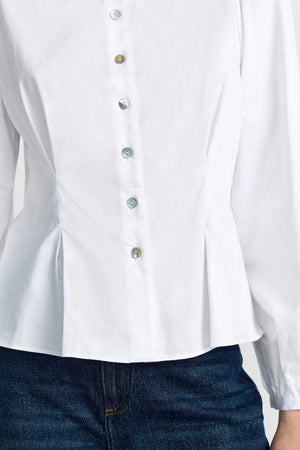 RICH & ROYAL FITTED BLOUSE WITH BUTTONS