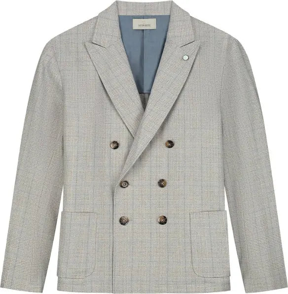 DSTREZZED RHYS DOUBLE BREASTED BLAZER IN AEGEAN BLUE