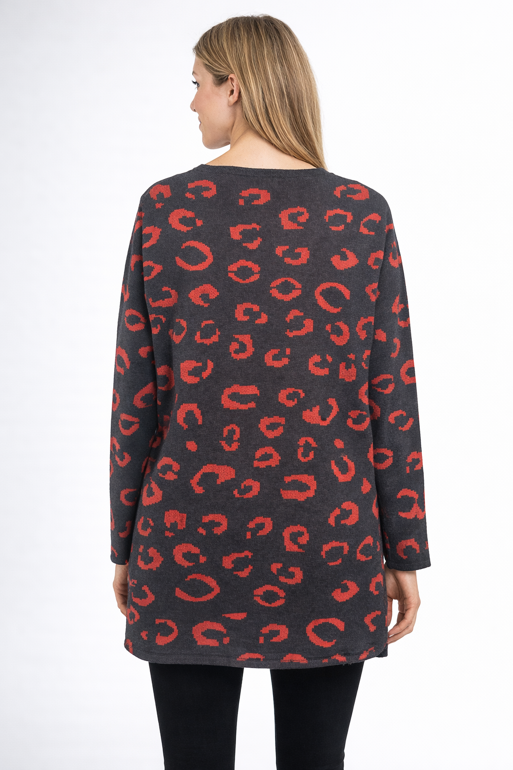 Animal print pullover