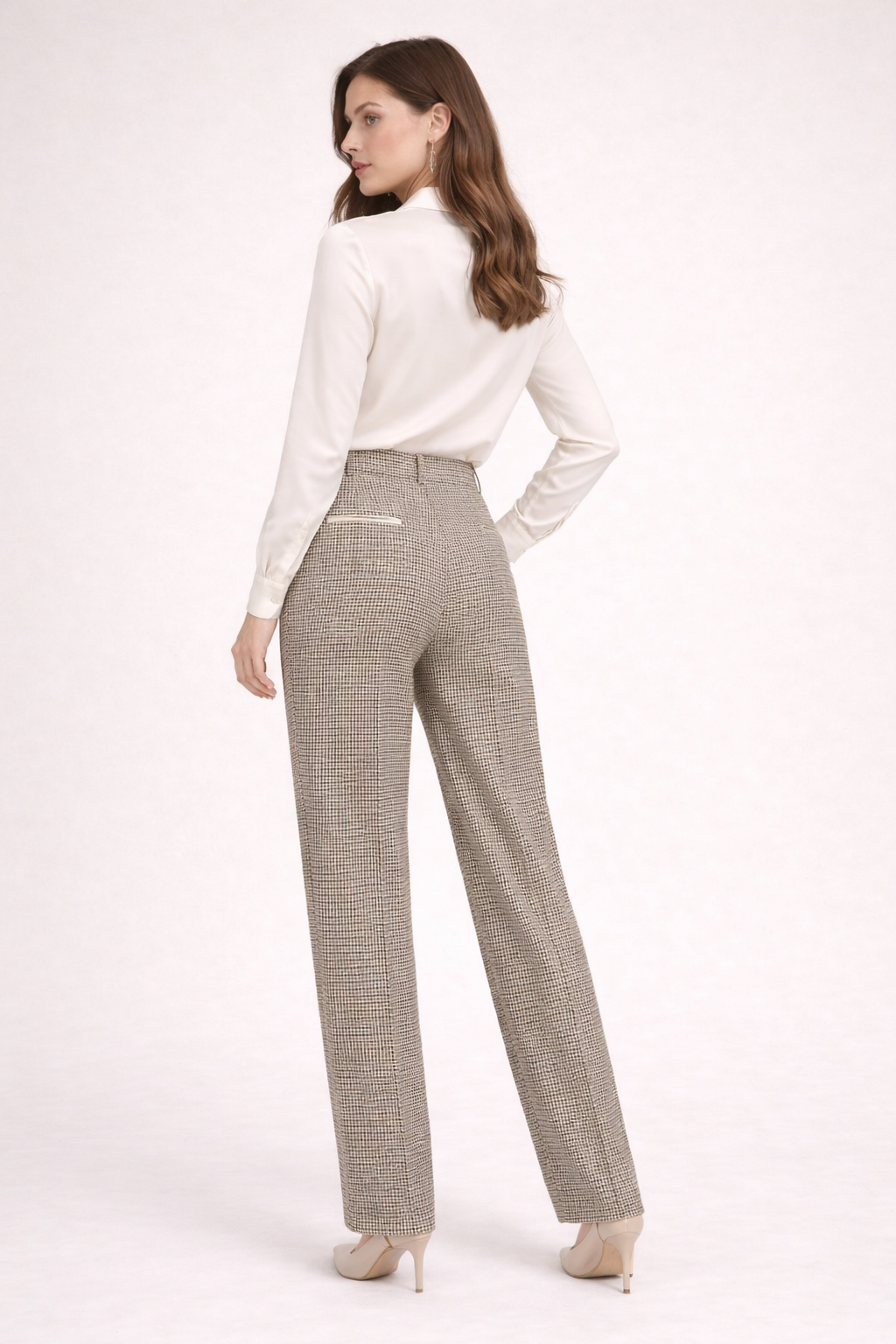 Beatrice Made In Italy Check Trousers