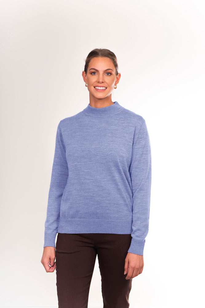 PURE MERINO WOOL MOCK TURTLE PULLOVER NOTTING HILL
