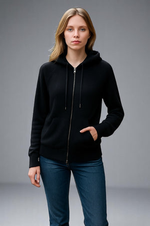 Pure cashmere Full zip hoodie