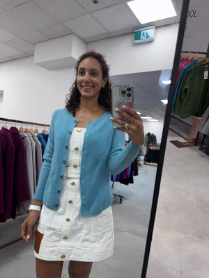 Knit on Australia Pure wool Cardigan Round neck